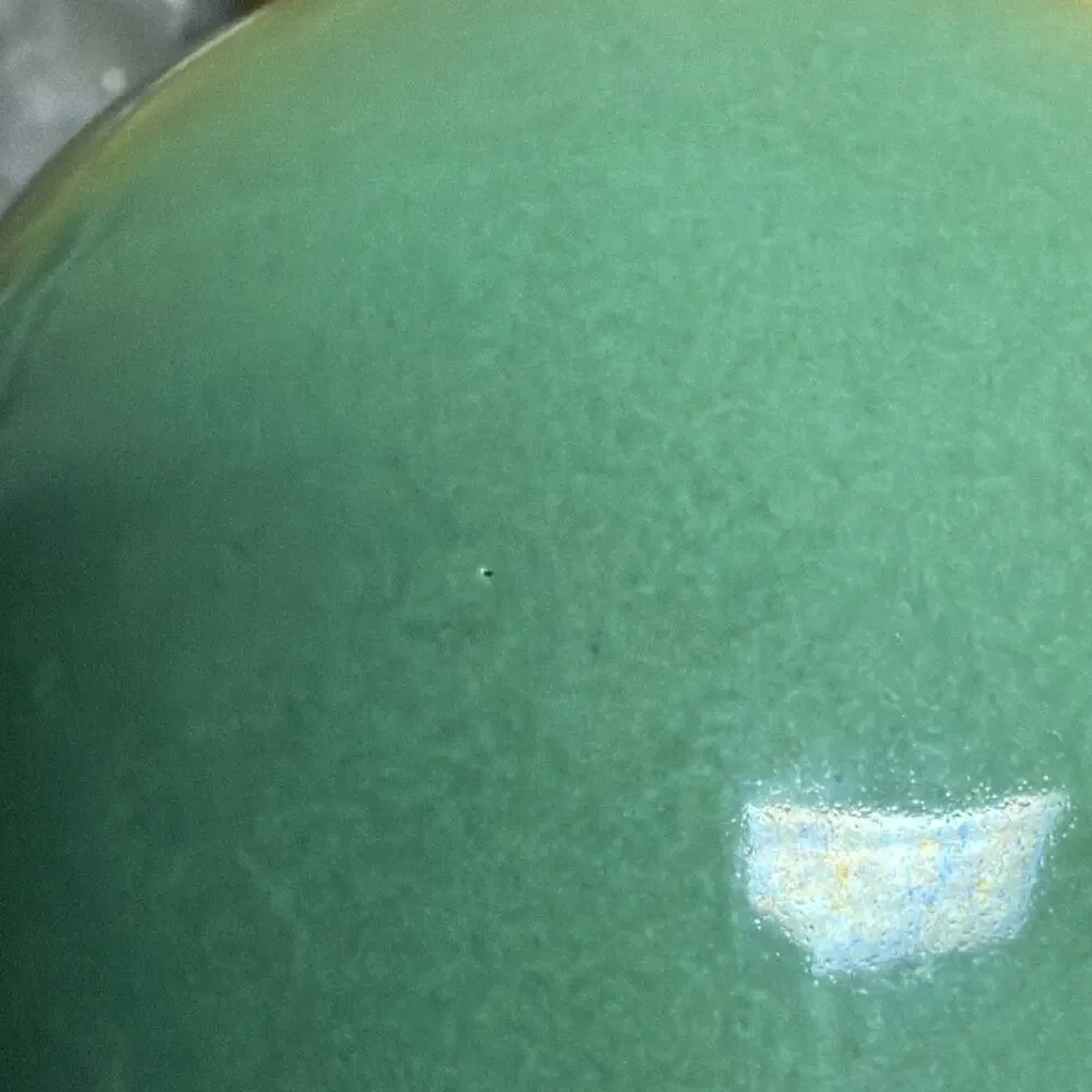MCM Haeger Pottery Orb Spherical Ball Planter Vase As Is Green